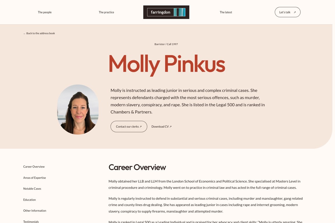 Assembly — Barrister profile